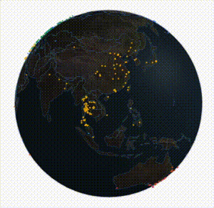 44Net users connect from countries around the world.