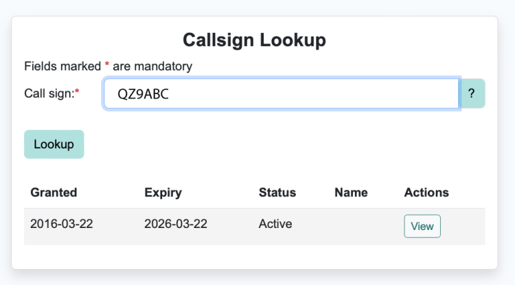 CALL SIGN NOT RECOGNIZED visual data 8