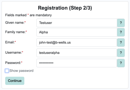 Follow the steps to fill in your basic profile information.